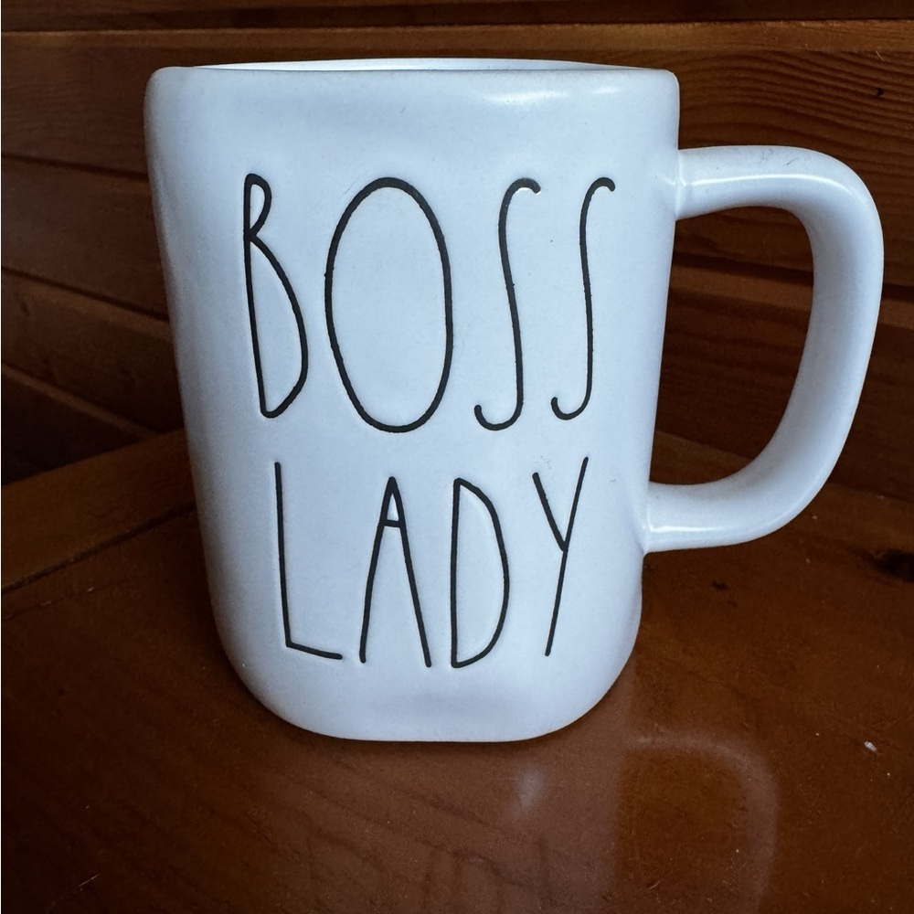 Rae Dunn White Boss Lady Mug